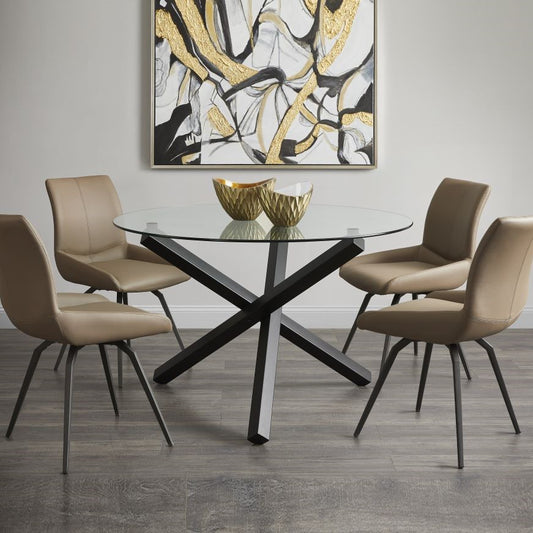 Chester Black Dining Table - Ella and Ross Furniture