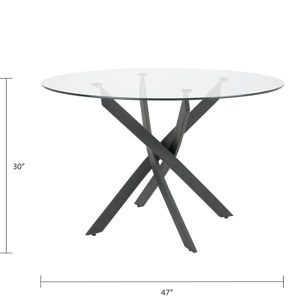 Olen Black Dining Table - Ella and Ross Furniture