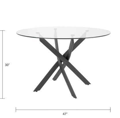 Olen Black Dining Table - Ella and Ross Furniture