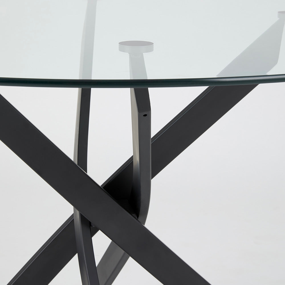 Olen Black Dining Table - Ella and Ross Furniture