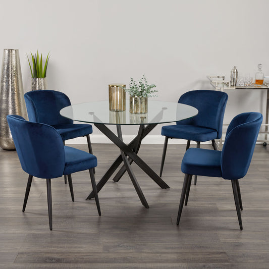 Olen Black Dining Table - Ella and Ross Furniture