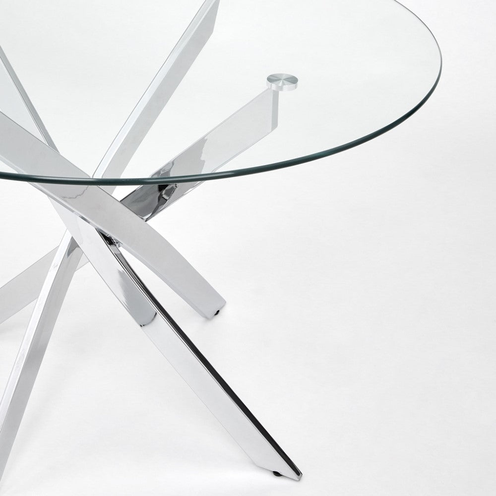 Olen Silver Dining Table - Ella and Ross Furniture