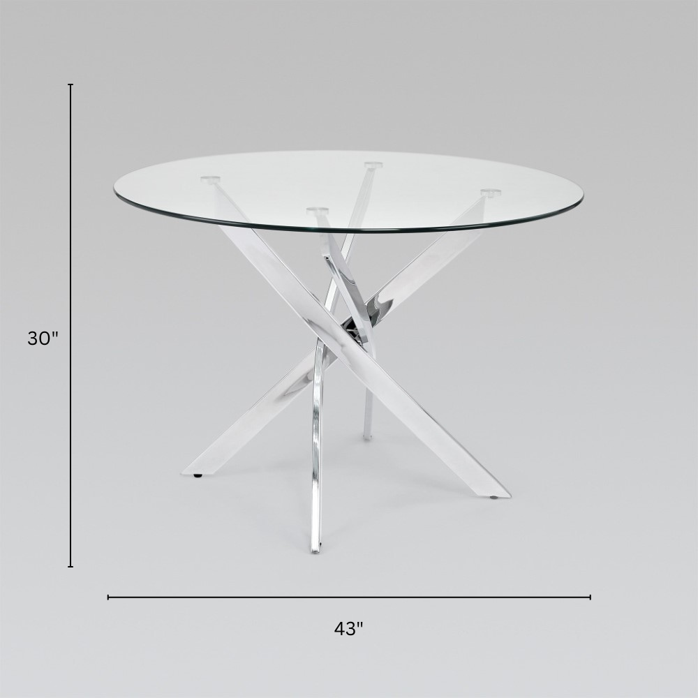 Olen Silver Dining Table - Ella and Ross Furniture