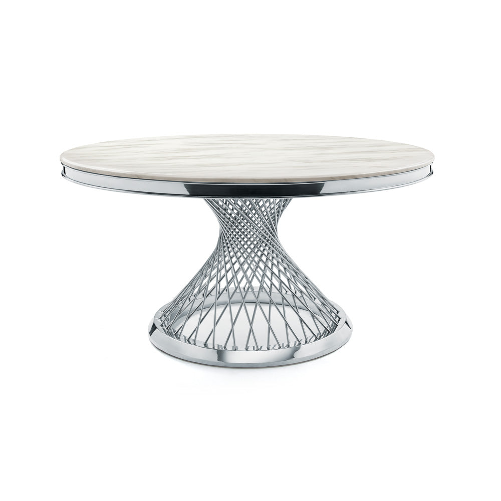 Olivia Dining Table - Silver