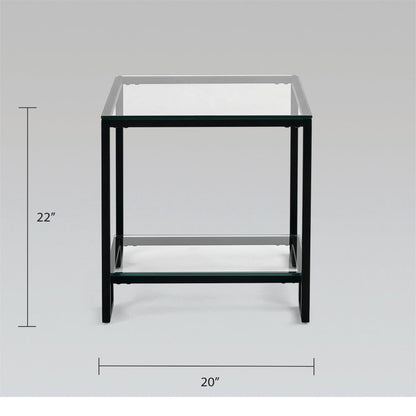 Oslo End Table - Black - Ella and Ross Furniture