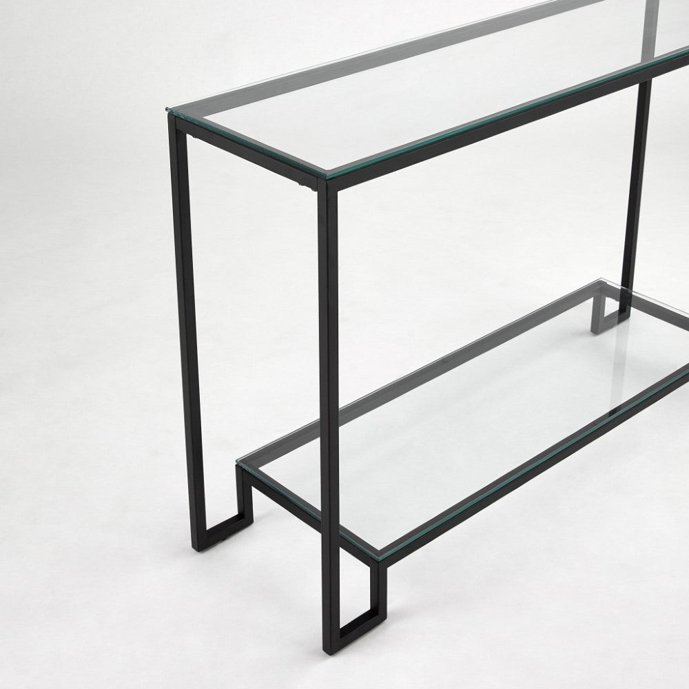 Oslo Black Console Table - Ella and Ross Furniture