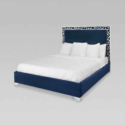 Parana Bed Blue Velvet