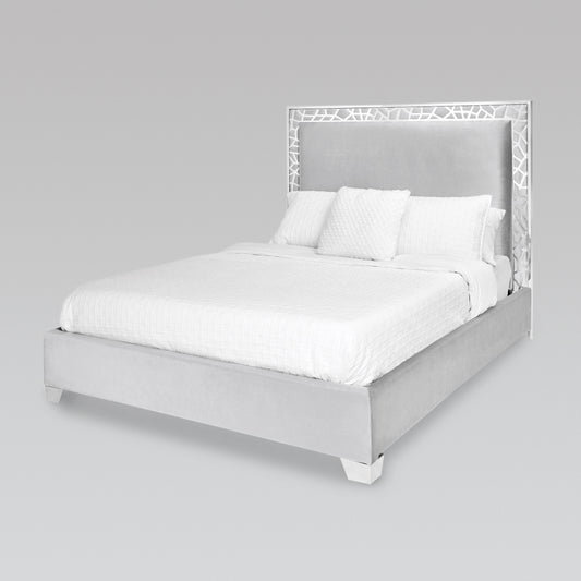 Parana Bed Grey Velvet