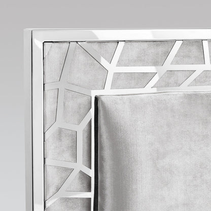 Parana Bed Grey Velvet Details