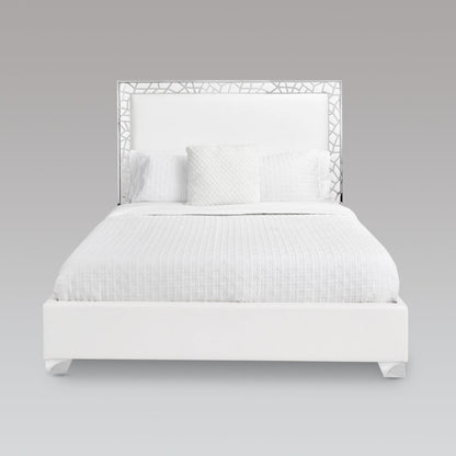 Parana Bed White PU Front