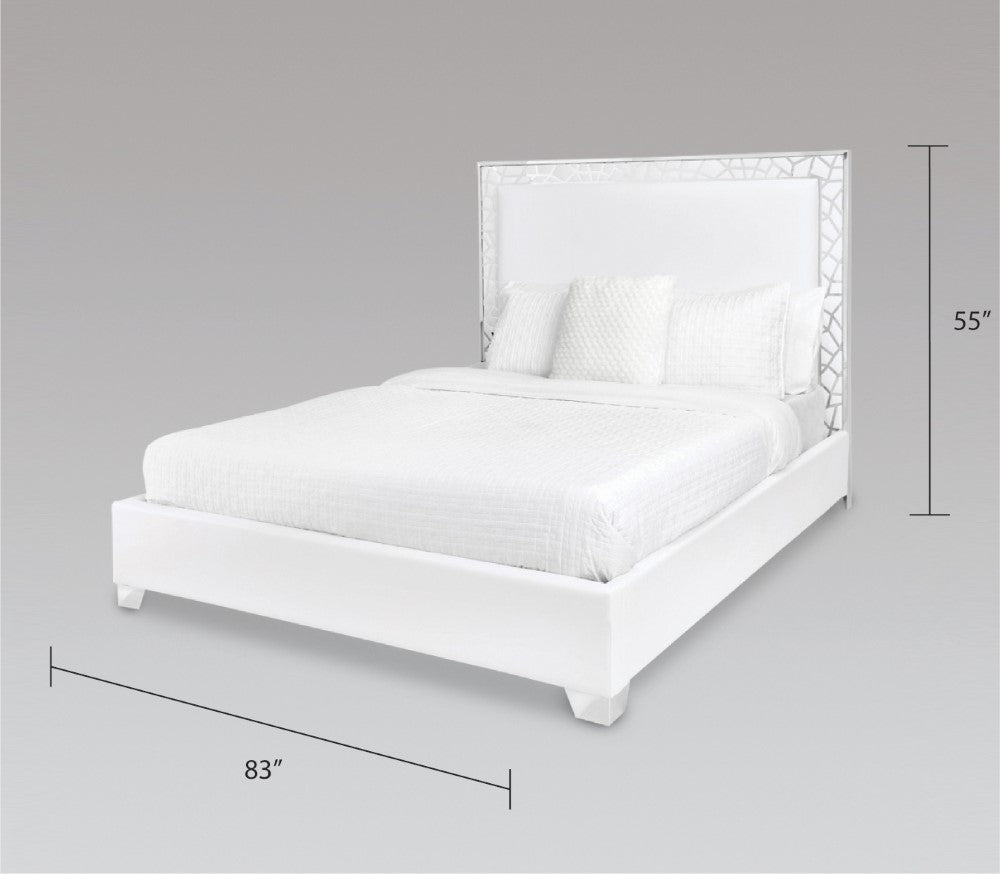 Parana King Bed White Dimensions