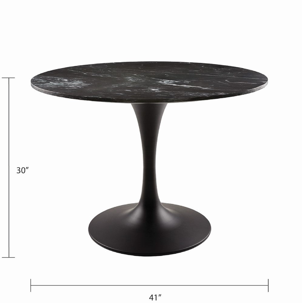 Paros Black Marble Dining Table - Ella and Ross Furniture