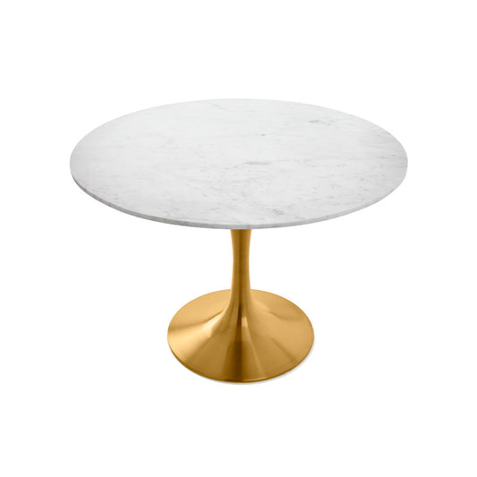 Paros Marble Dining Table - Gold - Ella and Ross Furniture