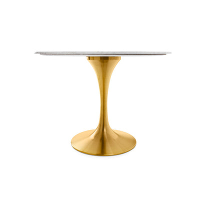 Paros Marble Dining Table - Gold - Ella and Ross Furniture
