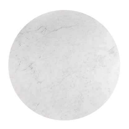 Paros Marble Dining Table - Gold - Ella and Ross Furniture