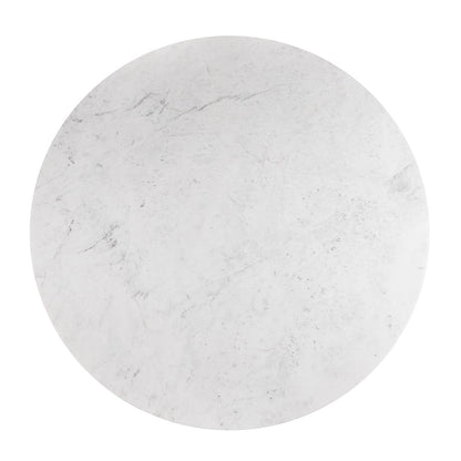 Paros Marble End Table - Ella and Ross Furniture