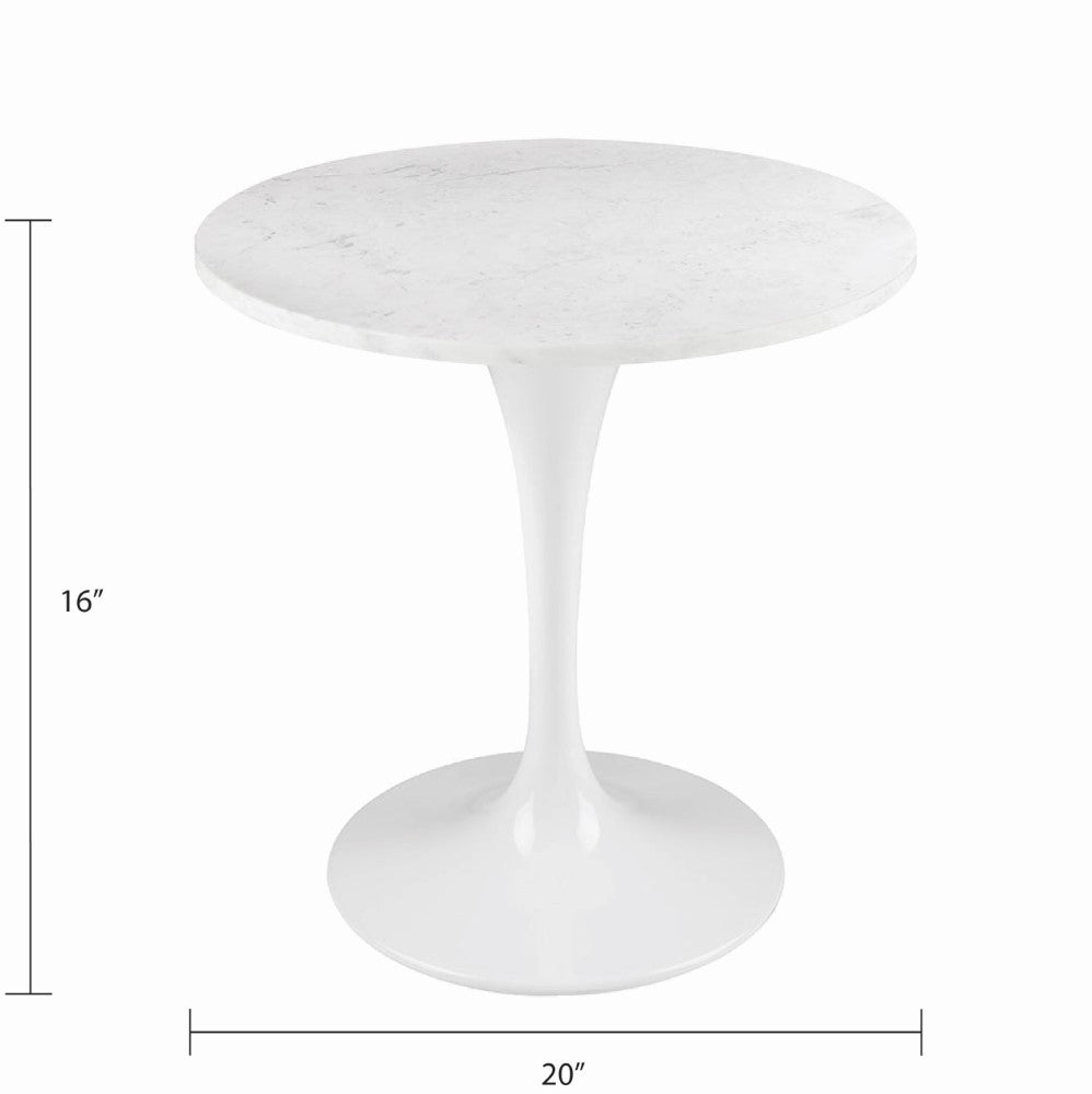 Paros Marble End Table - Ella and Ross Furniture