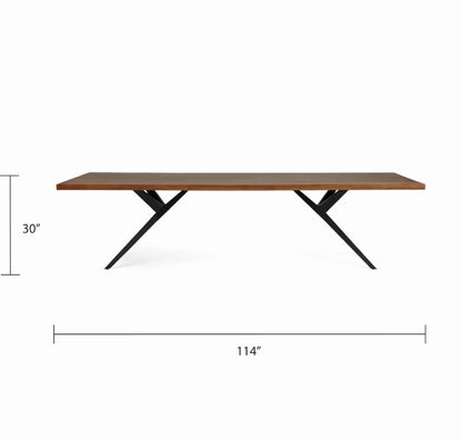 Pekoe Wood Dining Table - 114" - Ella and Ross Furniture