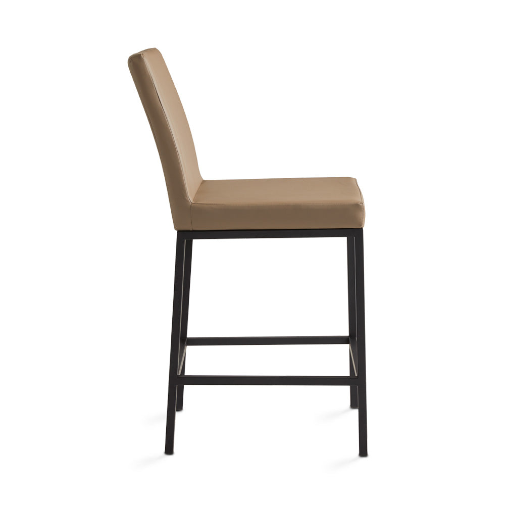 Regis Counter Stool - Black - Ella and Ross Furniture