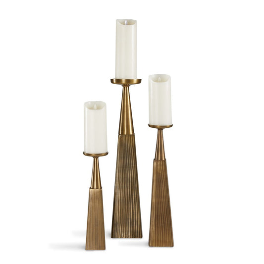 Reuben Pillar Candle Holder - Set of 3 - Ella and Ross Furniture