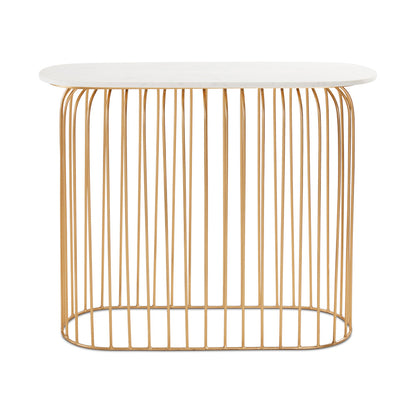 Robin Marble Console Table front