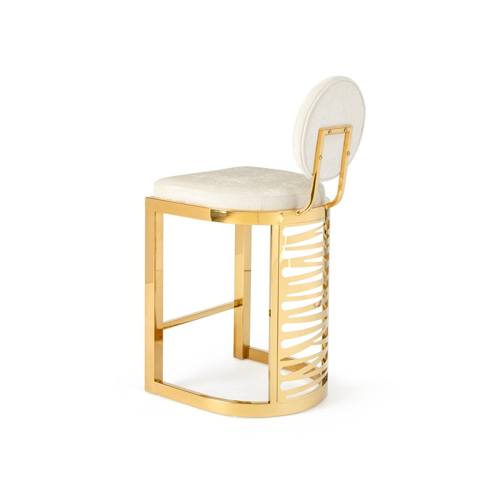 Rochelle Counter Stool - Gold