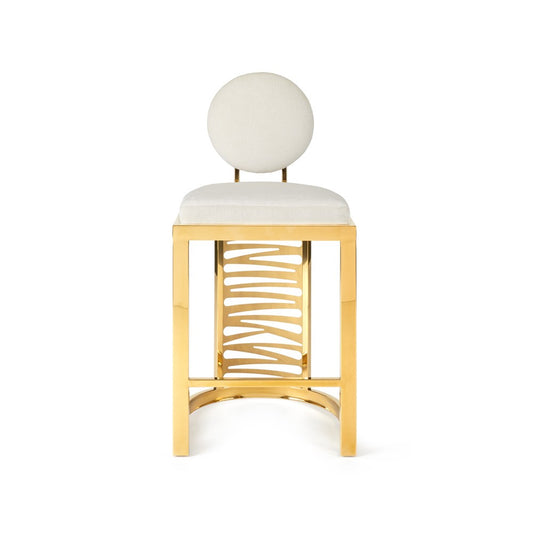 Rochelle Counter Stool - Gold - Ella and Ross Furniture