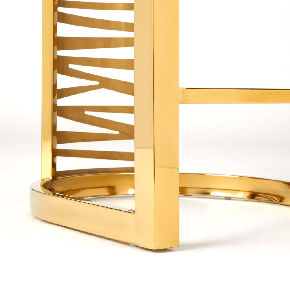 Rochelle Counter Stool - Gold - Ella and Ross Furniture