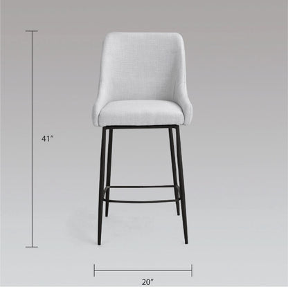 Roma Black Metal Counter Stool - Ella and Ross Furniture