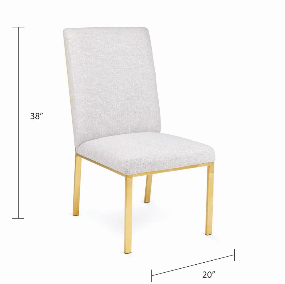 Roxanne Dining Chair - Gold - Ella and Ross Furniture