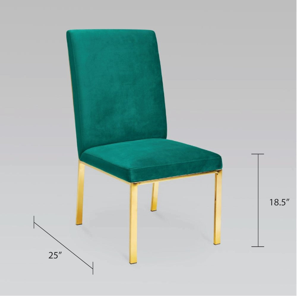 Roxanne Dining Chair - Emerald Green - Ella and Ross Furniture