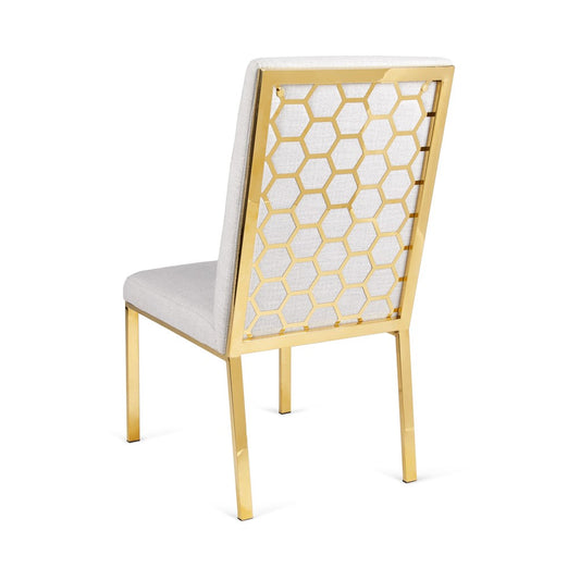 Roxanne Dining Chair - Gold - Ella and Ross Furniture