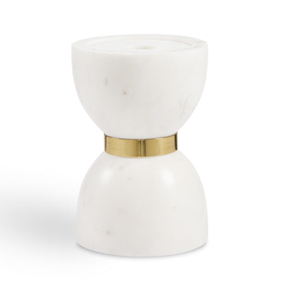 Rue Small Marble Candle Holder