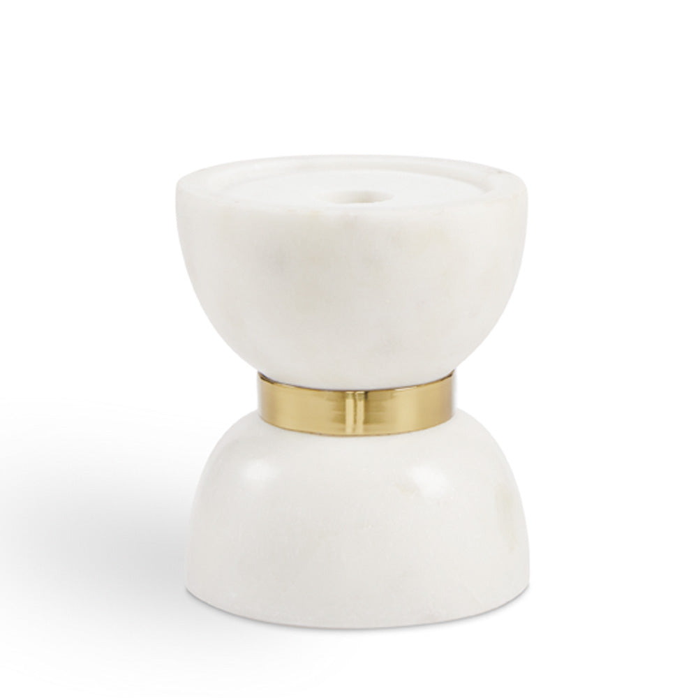 Rue Small Marble Candle Holder