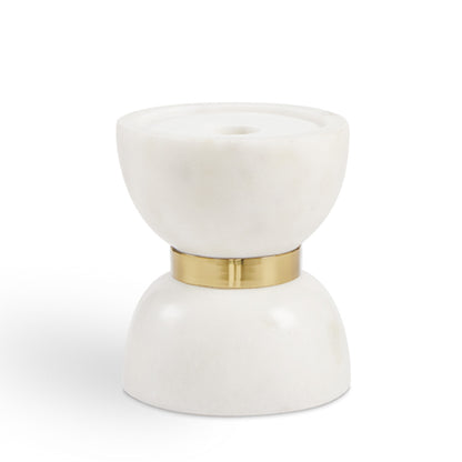 Rue Small Marble Candle Holder