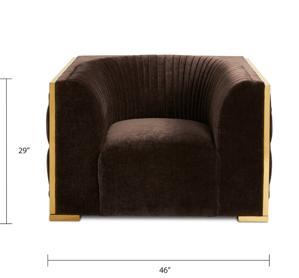 Socorro Accent Chair - Java Gold - Ella and Ross Furniture