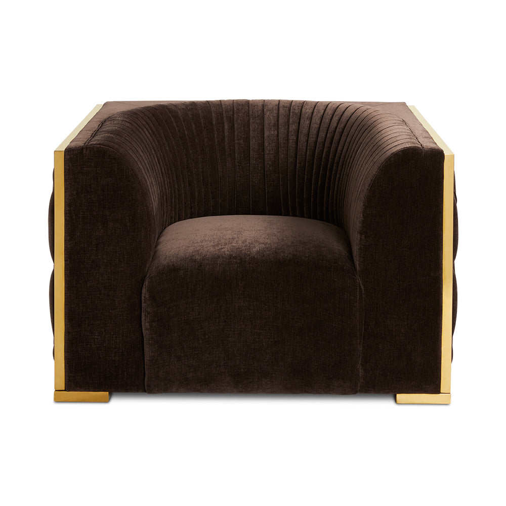 Socorro Accent Chair - Java Gold - Ella and Ross Furniture