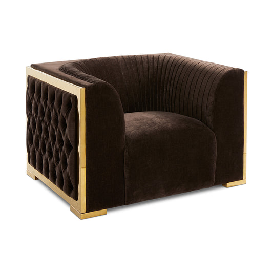 Socorro Accent Chair - Java Gold - Ella and Ross Furniture