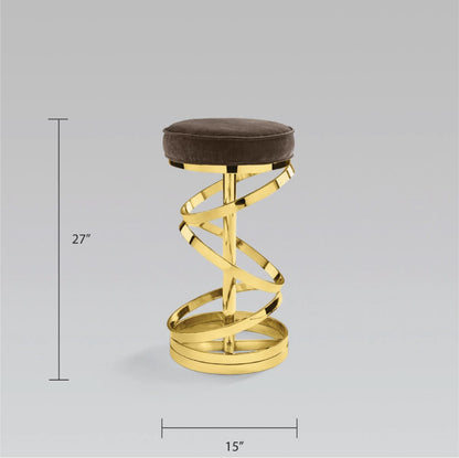 Sterling Gold Counter Stool - Ella and Ross Furniture