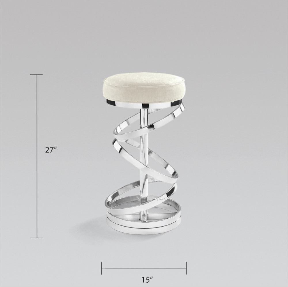 Sterling Silver Counter Stool - Ella and Ross Furniture