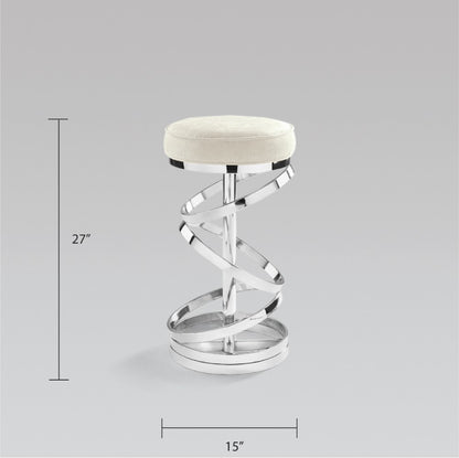 Sterling Silver Counter Stool - Ella and Ross Furniture