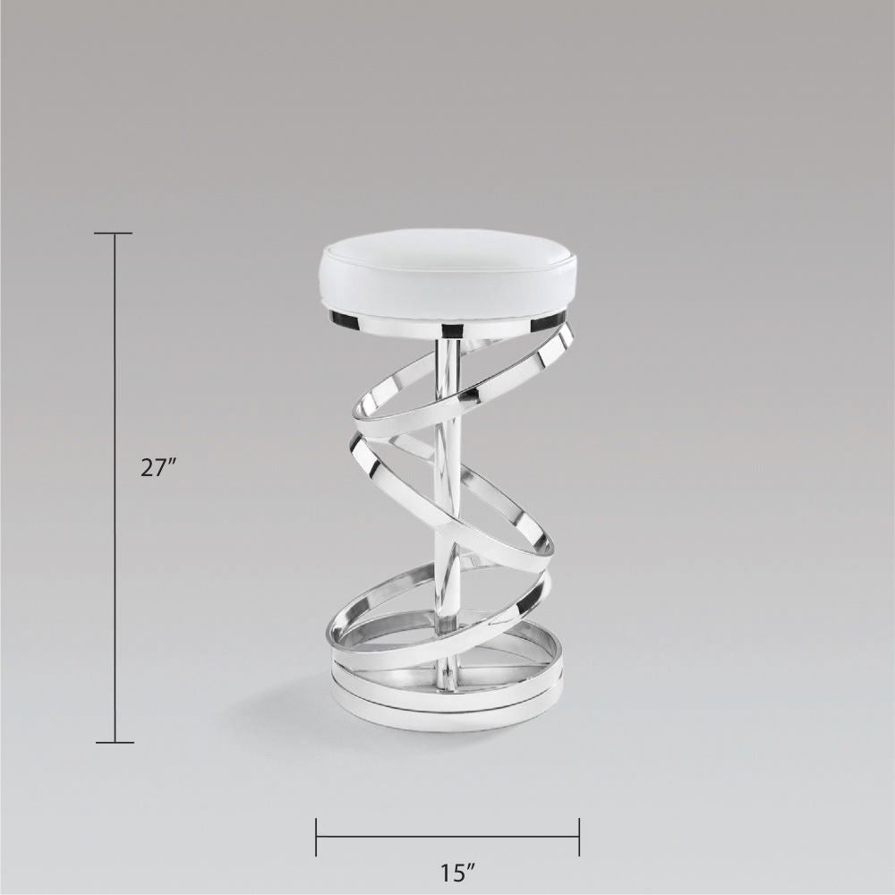 Sterling Silver Counter Stool - Ella and Ross Furniture