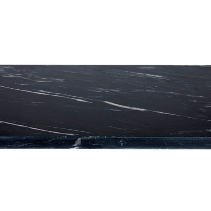Tilly Black Marble Console Table - Black Metal - Ella and Ross Furniture