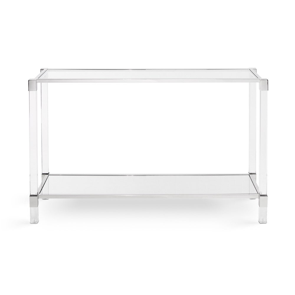 Truman Acrylic Console Table - Silver - Ella and Ross Furniture