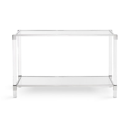 Truman Acrylic Console Table - Silver - Ella and Ross Furniture