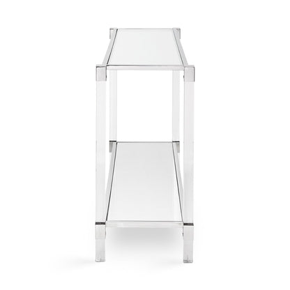 Truman Acrylic Console Table - Silver - Ella and Ross Furniture