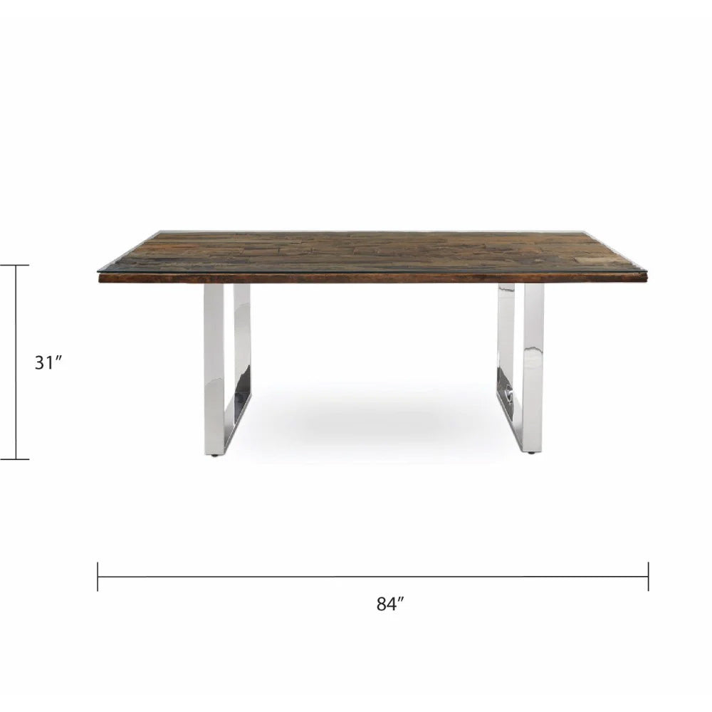 Utica Organic Railwood Dining Table - Ella and Ross Furniture