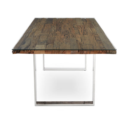 Utica Organic Railwood Dining Table - Ella and Ross Furniture