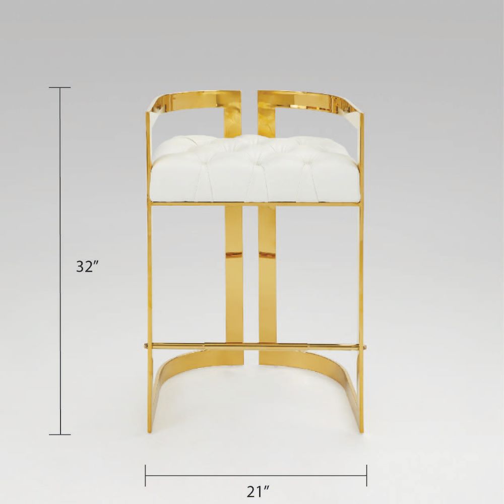 Vara Gold Counter Stool - Ella and Ross Furniture