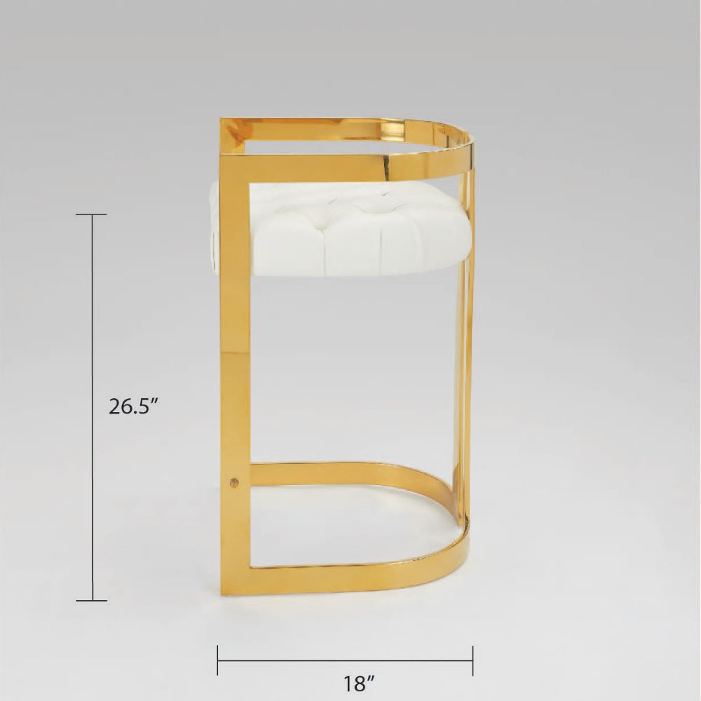 Vara Gold Counter Stool - Ella and Ross Furniture